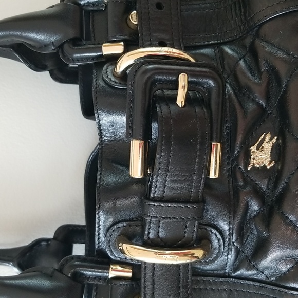 like new Burberry Medium Prorsum Black Calfskin Quilted Baby Beaton Bag - Picture 5 of 15